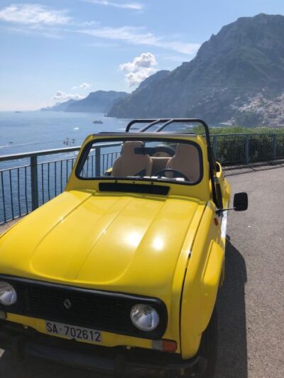Amalfi Coast vintage tour with cheese and wine tasting - The vintage car drive: Amalfi views, then mountains and moments