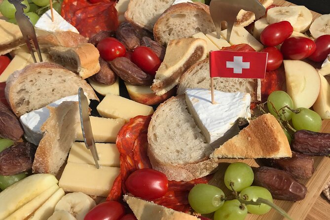 Cheese platter by Boat on Lake Thun, Interlaken - Captain Chris and the relaxed pace on board