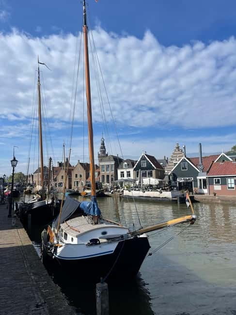 Dutch Countryside: , windmills, Villages, Cheese & Clogs - Volendam: Harbor Views, Local Snacks, and Dutch Dress-Up Photos