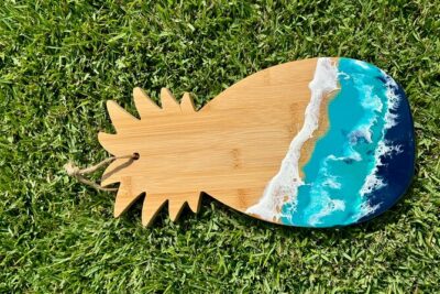 Epoxy Resin Cheese Board Art Class - What You’ll Make: Full Cheese Board Plus a Mini Practice Piece