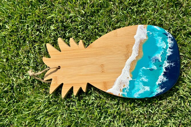Epoxy Resin Cheese Board Art Class - What You’ll Make: Full Cheese Board Plus a Mini Practice Piece