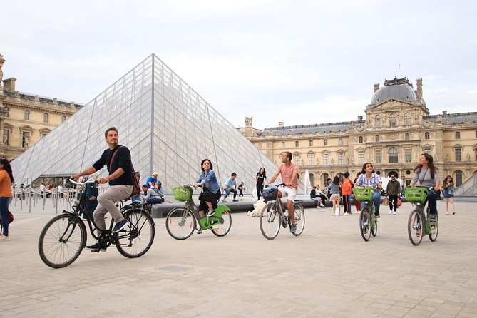 First Day Bike Tour, Top Sights, hidden gems, Wine&Cheese picnic - Starting at 2 Rue de Richelieu: Easy to Find, Easy to Return