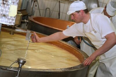 Gruyères Tour from Geneva With Train, Chocolate and Cheese - Gruyères cheese at La Maison du Gruyère: fondue tasting without the fluff