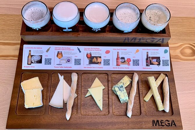 Guided Visit to the Estrella Galicia Museum with Cheese Pairing - What you get included: drinks, cheeses, water, and the welcome gift pack