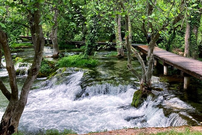 Krka Waterfalls & Wine and Cheese Tasting Tour from Split - The missed swim workaround: where the river meets the Adriatic