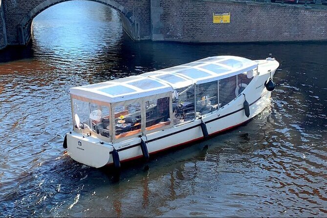 Luxury Amsterdam Canal Cruise – Unlimited Cocktails Included (1H) - Gliding Past the Old Harbour and NEMO Museum (From a View Most People Miss)