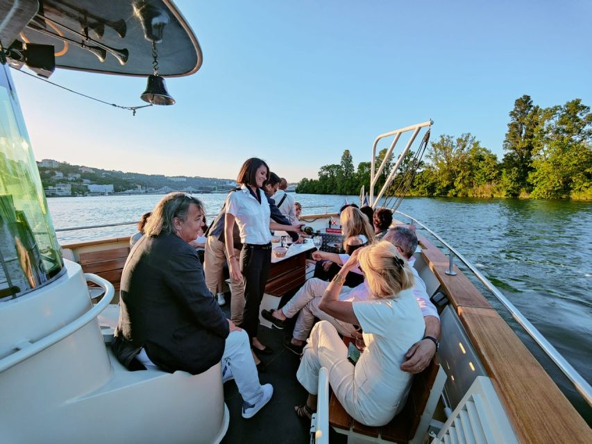 Lyon: City Cruise with Charcuterie, Cheese, and Wine - On board experience: guided by a hostess, not a script