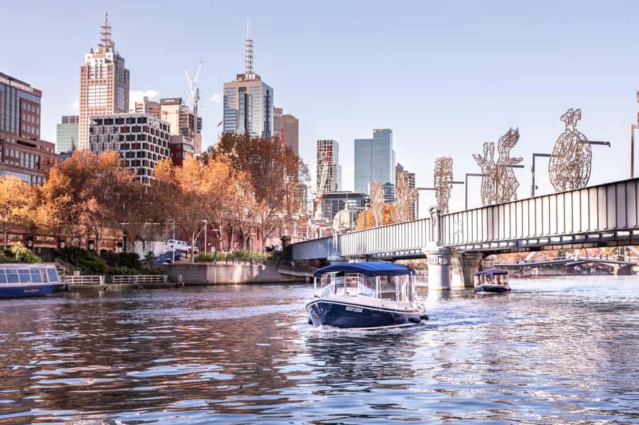 Melbourne: Private Yarra River Cruise w/ Cheese & Wine - Crown Casino and Southbank: skyline views with fewer street distractions
