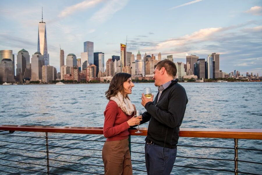 New York City: Champagne and Cheese Pairing Cruise - Onboard Comfort and Photo Timing: Grand Salon vs. Deck