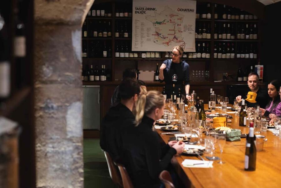 Paris: Wine and Cheese Lunch - How the sommelier helps you read French wine labels