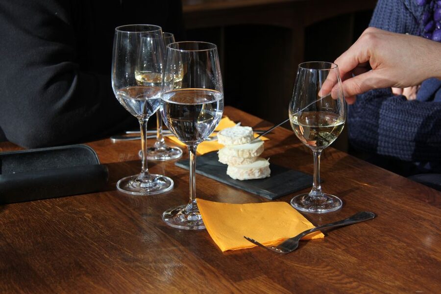Paris: Wine and Cheese Tasting - Entering the cave à vin boutique (where the tasting actually starts)