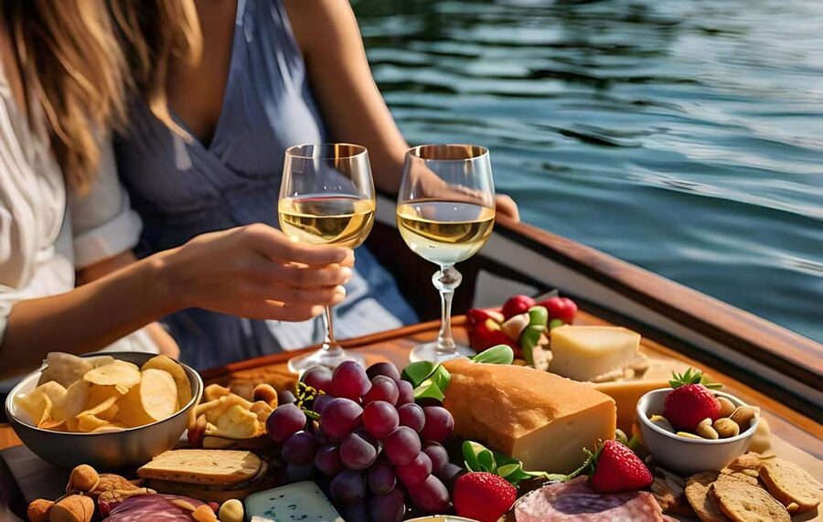 Romantic Boat Cruise with Wine & Cheese or Surprise Dinner - From 4360 Via Marina to the Brizo Dock: getting on without stress