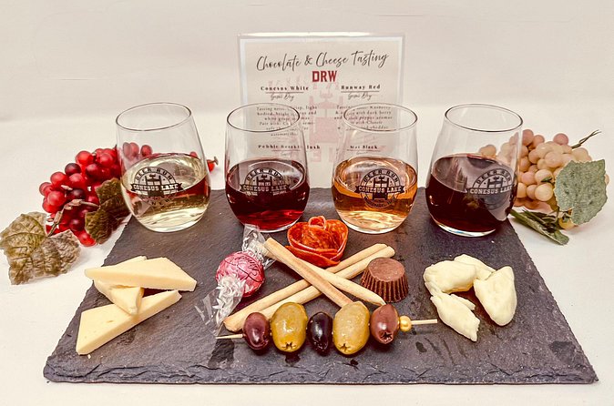 Shared Wine, Chocolate and Cheese Tasting in Conesus Lake - Food Beyond the Flight: Tankroom Café and a Longer Stay Option