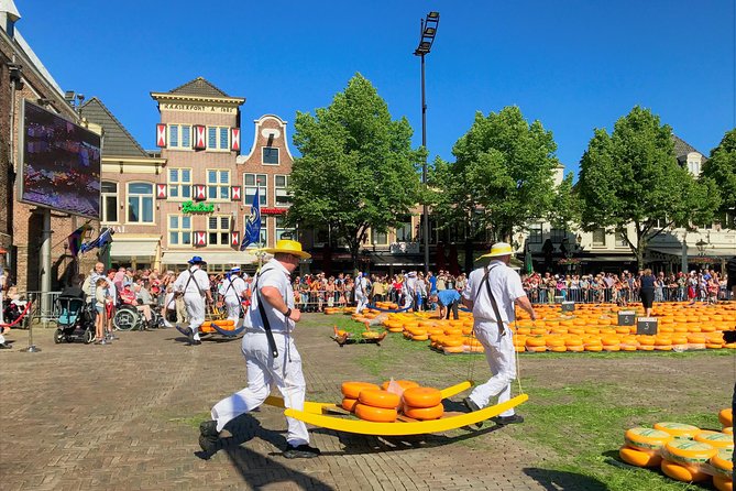 Small Group Alkmaar Cheese Market and City Tour <em>English</em> – Key Highlights You’ll Care About’ /></p>
<ul>
<li><strong>Max 6 people:</strong> small enough for real questions, not a crowd shuffle.</li>
<li><strong>1.5 hours at the Kaasmarkt:</strong> enough time to see the full trading rhythm without rushing.</li>
<li><strong>Weigh House + market process explained:</strong> you’ll know what the steps mean as you watch.</li>
<li><strong>Prime viewing help from local connections:</strong> the guide has a reputation for getting guests into great spots.</li>
<li><strong>Cheese tasting, plus optional purchases:</strong> sample Dutch favorites and take a few home if you want.</li>
<li><strong>Medieval core walk after the market:</strong> you’ll pair cheese history with key landmarks like the Waag and city buildings.</li>
</ul>
<h2 id="entering-alkmaars-cheese-tradition-not-just-watching-it">Entering Alkmaar’s Cheese Tradition, Not Just Watching It</h2>
<p><img width="669" height="446" decoding="async" src=