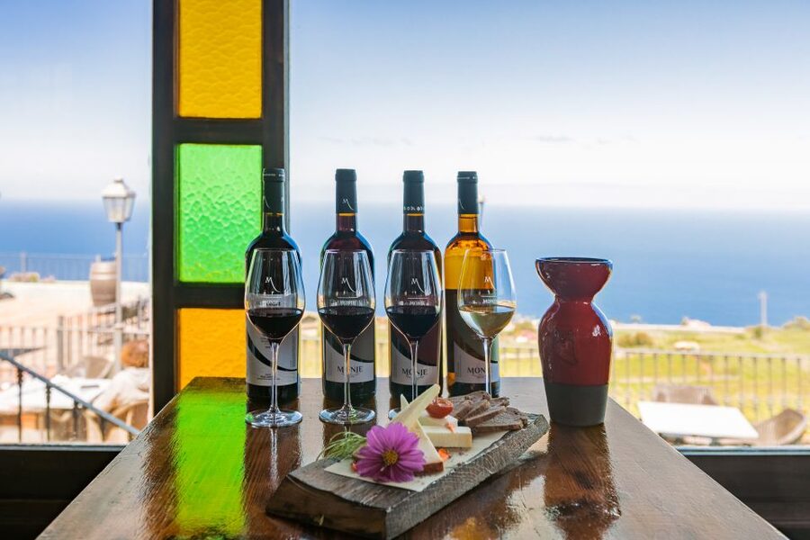 Tacoronte: Guided Winery Tour with Wine and Cheese Tastings - Arriving at Bodegas Monje in El Sauzal: where wine meets real Tenerife views