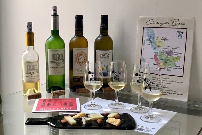 Tasting of Bordeaux White Wines Wine and Cheese Pairing - A 2CV tasting that makes Bordeaux white wines feel doable