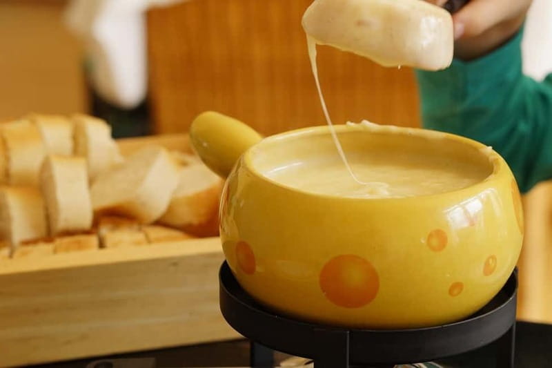 Traditional Swiss Dinner: Cheese Fondue, Appetizers/Dessert - Basel Cheese Fondue in a Rustic Home: Why This Evening Feels Different