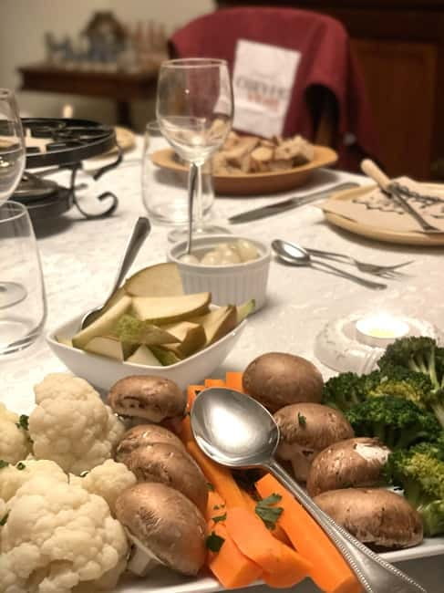 Traditional Swiss Dinner: Cheese Fondue, Appetizers/Dessert - Getting to the Right Place: Meeting Next the Garage
