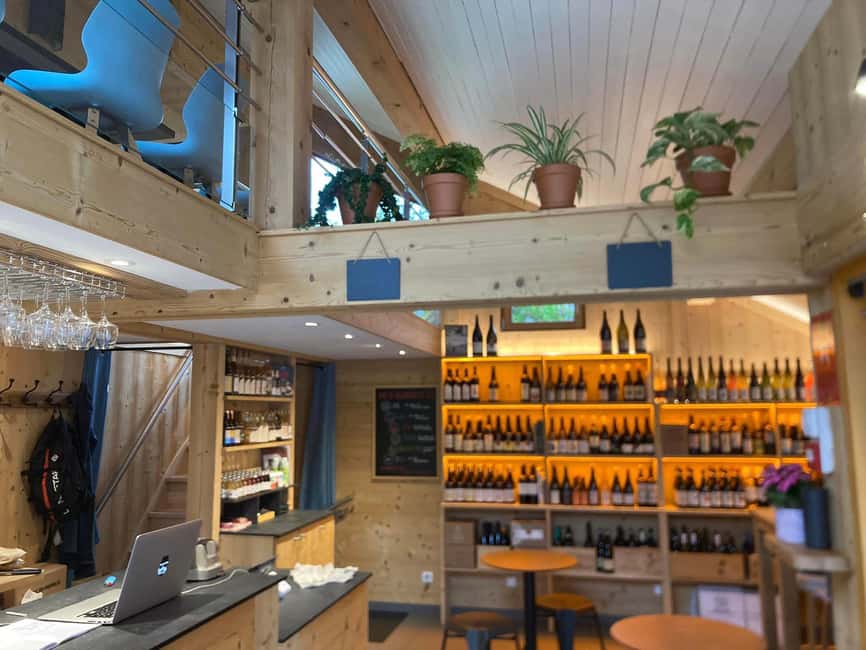 Wine, Cheese and Charcuterie tasting - Entering Marta’s La Bottega Marta Vini in Central Chamonix